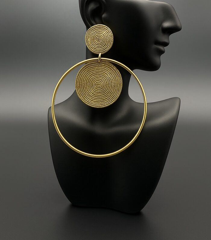 Boucle d’oreille Furud dorée